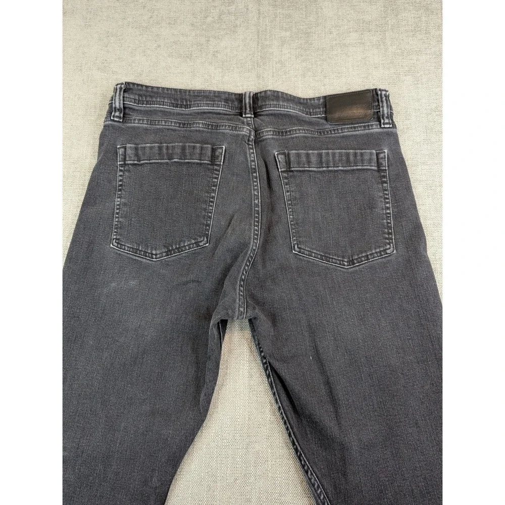 Revtown Jeans Mens 35x31 Black Taper Denim Stretch Medium Wash Pants - Picture 5 of 12